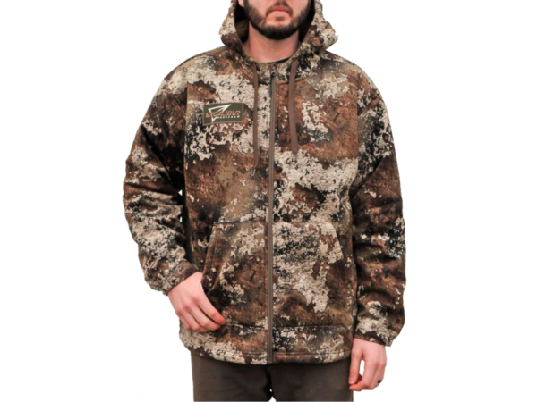 Zippered High Pile Fleece Hoodie